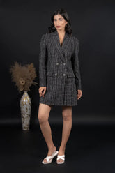 Black Tweed blazer dress