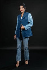 Blue Denim Bling Blazer