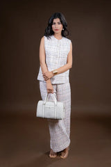 Pink Tweed Coord set