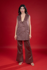 Tailored Brown Coord Set