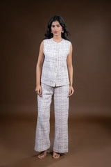 Pink Tweed Coord set